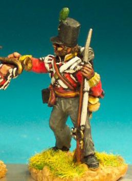 Front Rank Miniatures: BN71 Light Infantry Command- Stovepipe Shako - Sergeant (6 figures)