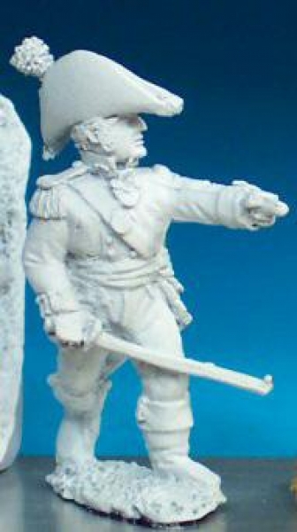 Front Rank Miniatures: BN87 Officer/Standard Bearer In Bicorne (Pre-1812) - Officer Advancing (6 fig