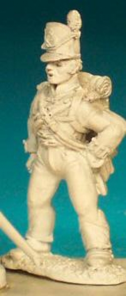 Front Rank Miniatures: BNA12 British Foot Artilleryman Post 1812 - Belgic Shako - Gunner At Ease (6 