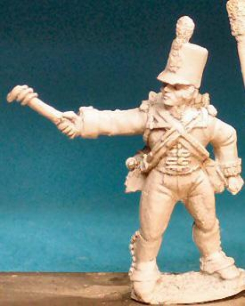 Front Rank Miniatures: BNA1 British Foot Artilleryman Pre 1812 - Stovepipe Shako - Gunner Firing Wit