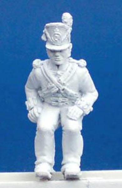 Front Rank Miniatures: BNA26 British Artilleryman In Belgic Shako, To Sit On Left-Hand Limber Box (6