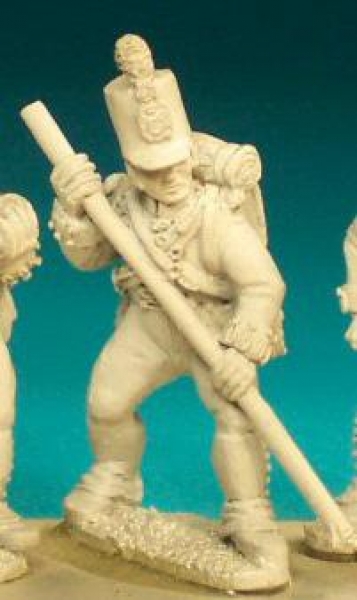 Front Rank Miniatures: BNA4 British Foot Artilleryman Pre 1812 - Stovepipe Shako - Gunner With Hands