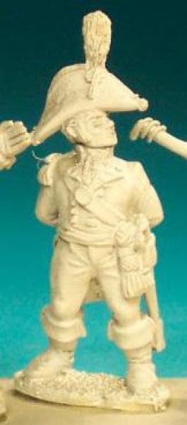 Front Rank Miniatures: BNA7 British Foot Artilleryman Pre 1812 - Stovepipe Shako - Officer At Ease (