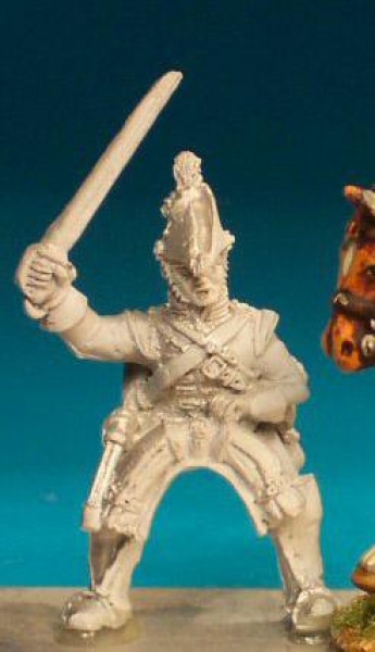 Front Rank Miniatures: BNC1 Dragoon/ Dragoon Guard Pre -1812 In Bicorn - Trooper, Sword Up (6 figure