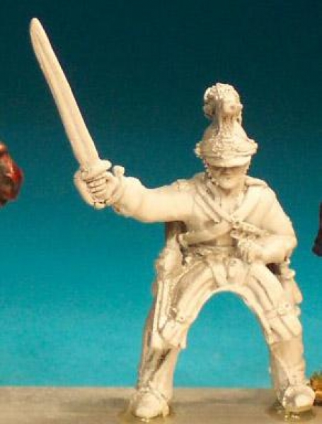 Front Rank Miniatures: BNC23 Dragoon / Dragoon Guard Post 1812 - In Helmet - Trooper, Sword Outstret