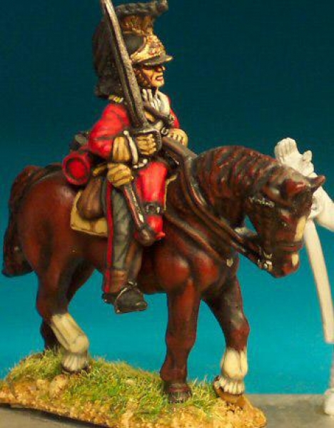 Front Rank Miniatures: BNC24 Dragoon / Dragoon Guard Post 1812 - In Helmet - Trooper, Sword At Rest 