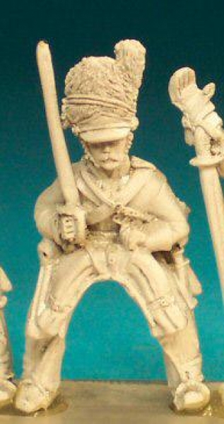 Front Rank Miniatures: BNC31 2nd Dragoon (Scots Greys) Post -1812 In Bearskin - Trooper, Sword At Re