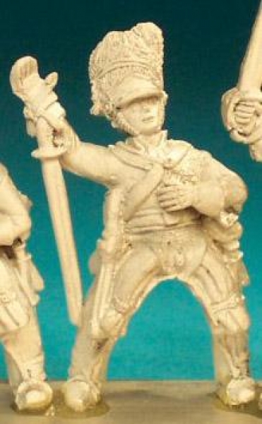 Front Rank Miniatures: BNC32 2nd Dragoon (Scots Greys) Post -1812 In Bearskin - Trooper, Wounded (6 