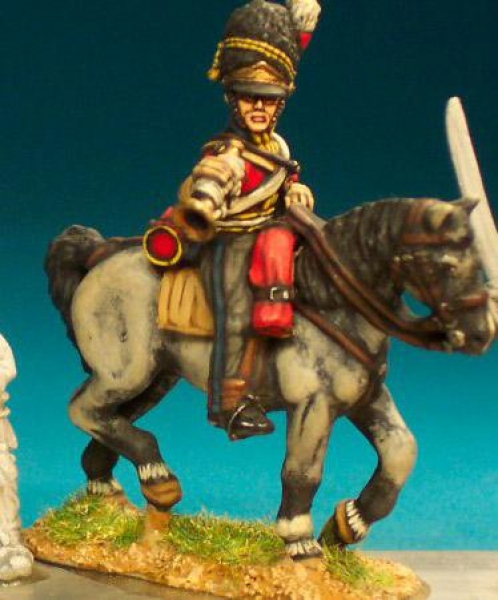 Front Rank Miniatures: BNC35 2nd Dragoon (Scots Greys) Post -1812 In Bearskin - Trumpeter (6 figures