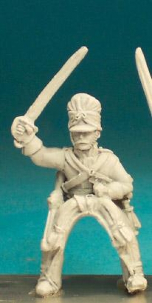 Front Rank Miniatures: BNC36 2nd Dragoon (Scots Greys) Post -1812 Oilskin Covered Bearskin - Trooper