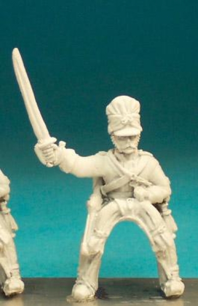 Front Rank Miniatures: BNC37 2nd Dragoon (Scots Greys) Post -1812 Oilskin Covered Bearskin - Trooper