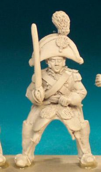 Front Rank Miniatures: BNC44 Household Cavalryman Pre 1812 (In Bicorn) - Officer (6 figures)