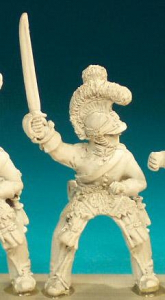 Front Rank Miniatures: BNC48 Household Cavalryman Post 1812 (In Helmet) - Officer (6 figures)
