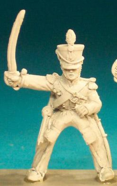 Front Rank Miniatures: BNC57 Light Dragoon Post 1812 (In Shako) - Trooper, Sabre Outstretched (6 fig