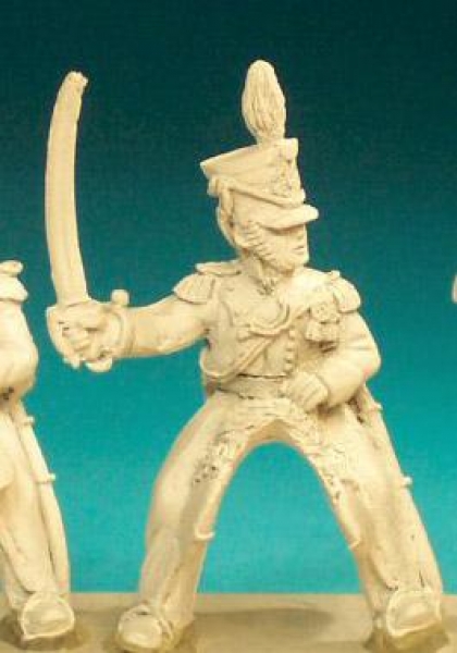 Front Rank Miniatures: BNC60 Light Dragoon Post 1812 (In Shako) - Officer (6 figures)