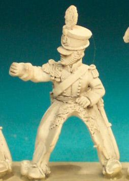 Front Rank Miniatures: BNC61 Light Dragoon Post 1812 (In Shako) - Standard Bearer (6 figures)
