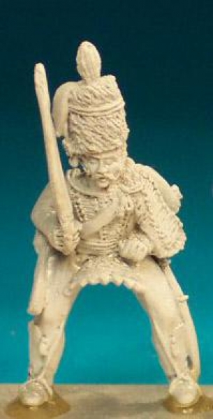 Front Rank Miniatures: BNC65 Hussar Pre 1812 (Cylindrical Fur Hat) - Trooper, Sabre At Ease (6 figur