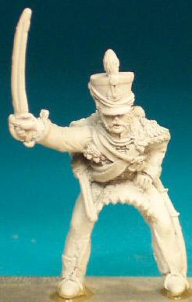 Front Rank Miniatures: BNC69 Hussar Post 1812 (In Shako) - Trooper, Sabre Outstretched (6 figures)