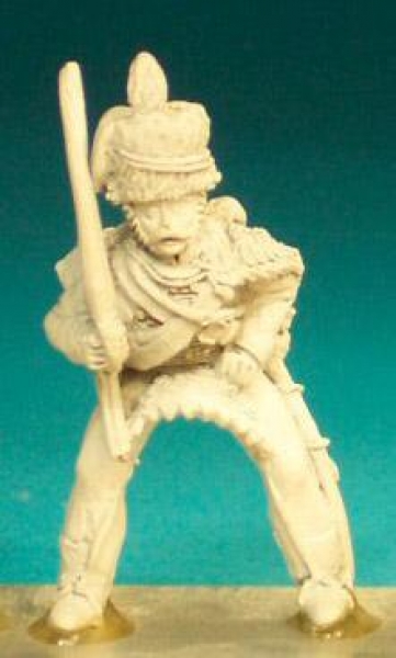 Front Rank Miniatures: BNC77 Hussar Post 1812 (In Fur Hat) - Trooper, Sabre At Rest (6 figures)
