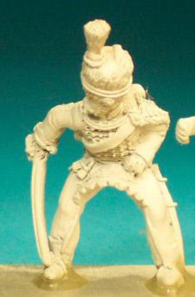 Front Rank Miniatures: BNC78 Hussar Post 1812 (In Fur Hat) - Officer (6 figures)