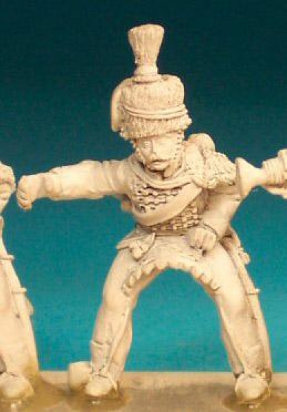 Front Rank Miniatures: BNC79 Hussar Post 1812 (In Fur Hat) - Standard Bearer (6 figures)
