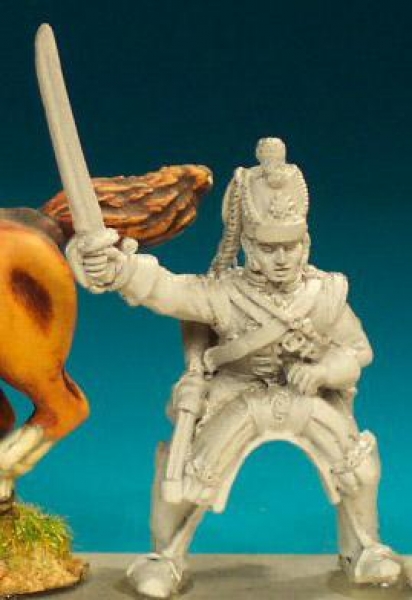 Front Rank Miniatures: BNC9 Dragoon/ Dragoon Guard Pre -1812 In Cap - Trooper, Sword Outstretched (6