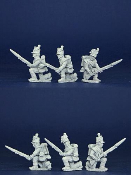 Front Rank Miniatures: BNRPK31 Mixed British Grenadier Company In Belgic Shako, Kneeling, Defending 