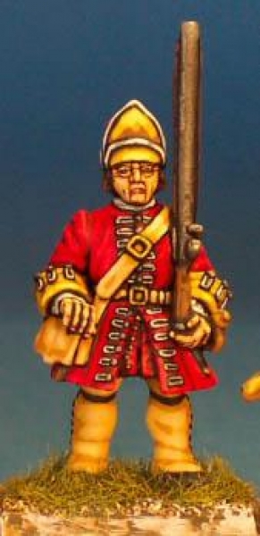 Front Rank Miniatures: BS12 Grenadier / Fusilier In Cap - Standing Shouldered Musket (6 figures)