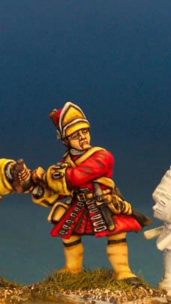 Front Rank Miniatures: BS16 Grenadier / Fusilier In Cap - Lighting Grenade (6 figures)