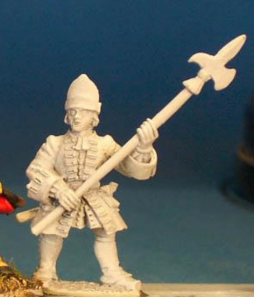 Front Rank Miniatures: BS17 Grenadier / Fusilier In Cap - Sergeant With Halberd (6 figures)