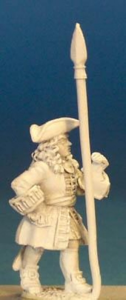 Front Rank Miniatures: BS33 Officer / Standard Bearer Marching (6 figures)