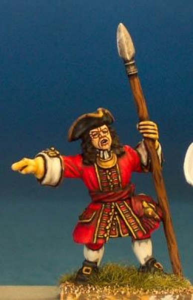 Front Rank Miniatures: BS34 Officer With Spontoon, Pointing (6 figures)