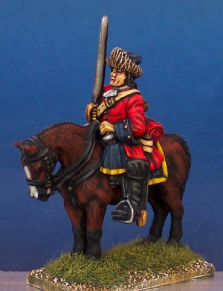 Front Rank Miniatures: BSC10 Dragoon Trooper In Fur Cap, At Rest With Sword (6 figures)