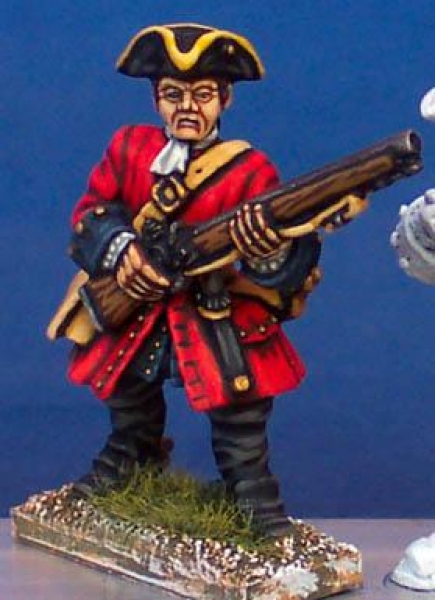 Front Rank Miniatures: BSC17 Dragoon Trooper In Tricorn, Standing At Ready (6 figures)
