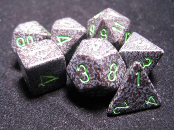 Chessex Dice: Earth Poly 7-dice Cube