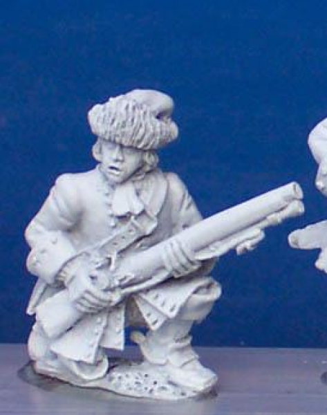 Front Rank Miniatures: BSC24 Dragoon Trooper In Fur Cap, Kneeling At Ready (6 figures)