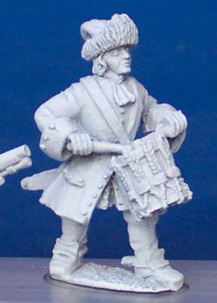Front Rank Miniatures: BSC25 Dismounted Dragoon Drummer In Fur Cap (6 figures)