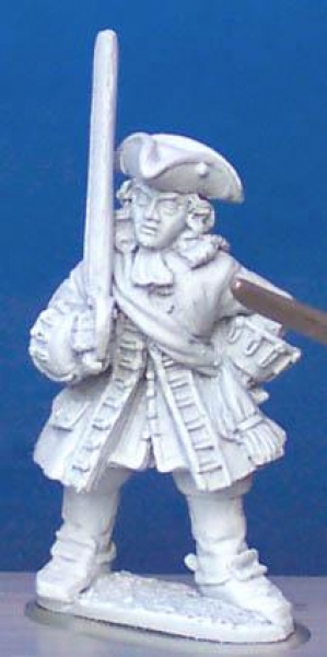Front Rank Miniatures: BSC26 Dragoon Officer Standing, Shouldered Sword (6 figures)