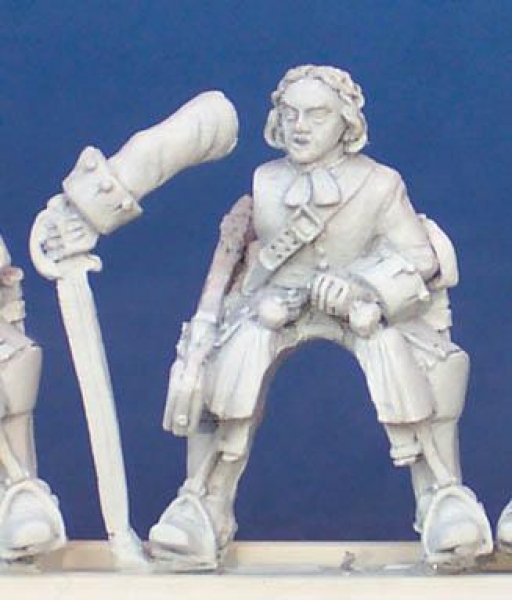 Front Rank Miniatures: BSC8 Dragoon Trooper Barehead, Attacking With Sword, Pivoting Arm (6 figures)