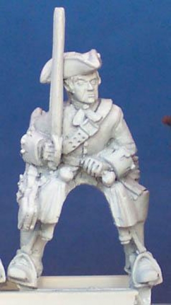 Front Rank Miniatures: BSC9 Dragoon Trooper In Tricorn, At Rest With Sword (6 figures)