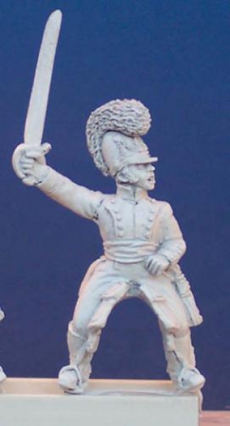 Front Rank Miniatures: BVN30 Officer - Mounted Officer, Sword Raised (6 figures)