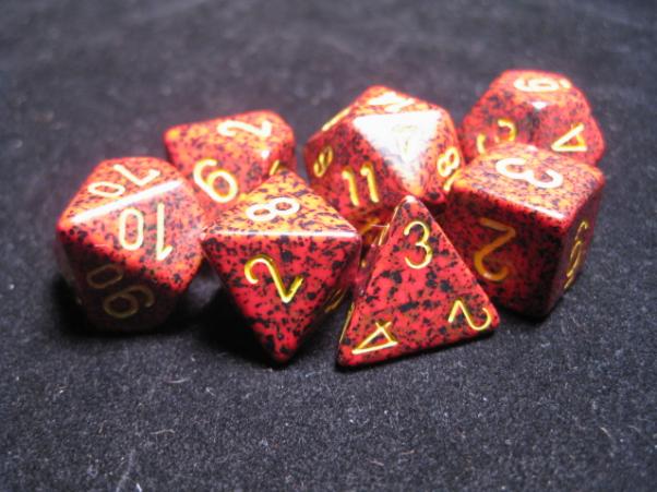 Chessex Dice: Mercury Poly 7-dice Cube