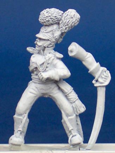 Front Rank Miniatures: BVNC3 Chevau - Leger - Officer Leading (Separate Pivoting Sword Arm) (6 figur