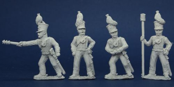 Front Rank Miniatures: BWNRPK22 Brunswick Horse Artillery Crew (4 Figures)