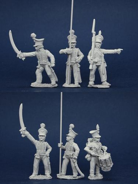 Front Rank Miniatures: BWNRPK8 Brunswick Line Infantry, Command Standing (6 Figures)