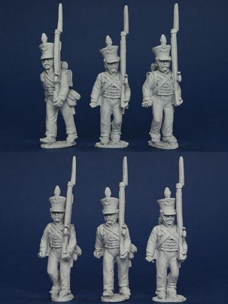 Front Rank Miniatures: BWNRPK9 Brunswick Light Infantry, Marching (6 Figures)
