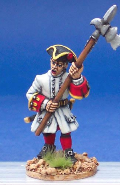 Front Rank Miniatures: DS3 Musketeer - Sergent Advancing With Halberd (6 figures)