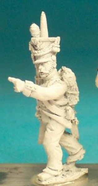 Front Rank Miniatures: DWN23 Sergents In Czapka - Duchy Of Warsaw - Fusilier Sergent Marching (6 fig