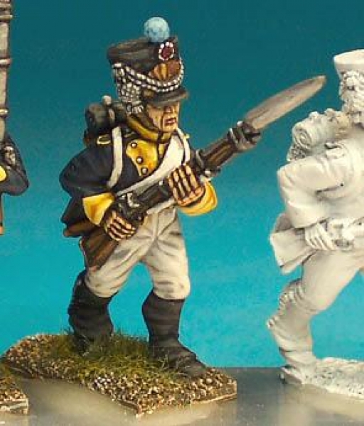 Front Rank Miniatures: DWN28 Fusilier In Shako - Vistula Legion - Advancing High Porte (6 figures)