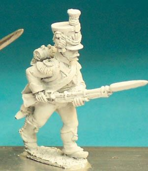 Front Rank Miniatures: DWN34 Voltigeur / Grenadier In Shako - Vistula Legion - Advancing Low Porte (